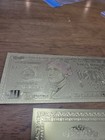 Gold Plated Foil $ 10 Dollar Bill Novelty Collection Note Gift 24kt Collectible — photo 4