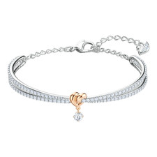 Swarovski Lifelong Heart Bangle Size M 5516544 Ladies Jewellery