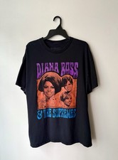 Diana Ross The Supremes Portrait Graphic T Shirt Black XL Official Motown Soul