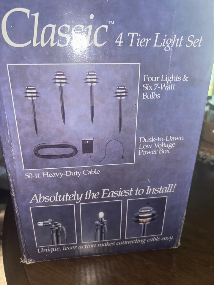 4件套Brinkmann黄昏至黎明灯低电压景观路灯新品 — 第 2/2 张图片