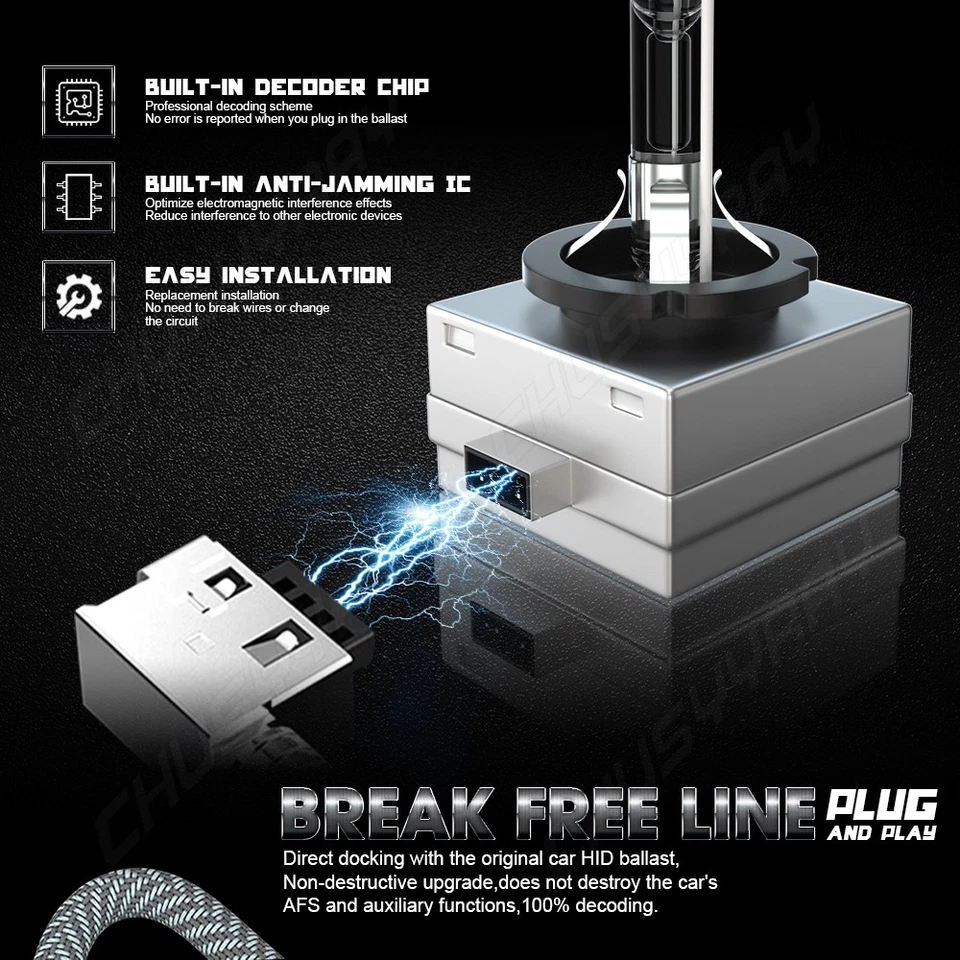 Para Lincoln Navigator 2007-2017 - Bombillas de faros de xenón HID haz alto y bajo cantidad 2 Foto 4 de 4