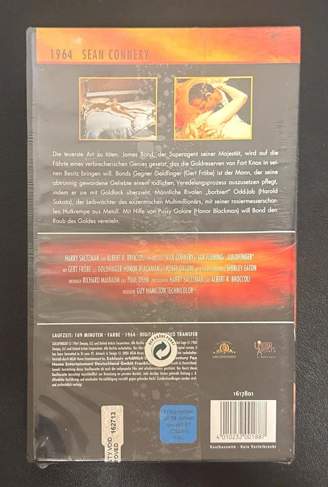 007 James Bond - Goldfinger MGM FSK16 109Min. 1964/2000 VHS - Bild 2 von 2