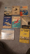 6 IAN ALLAN CIVIL AIRCRAFT RECOGNITION BOOKS 1950S + 1 Shell /bp