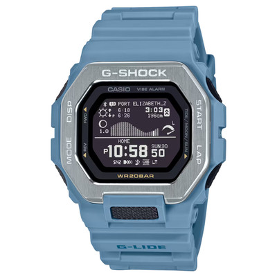 New Casio G-shock GBX-100-2 Digital G-lide Surfers Bluetooth Tide Blue Watch