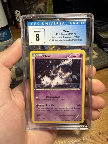 CGC 8 Mew 2017 Black Star Promos XY192 Holo Pokemon Card