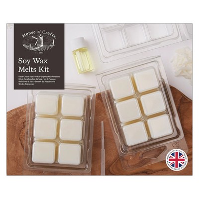 House of Crafts Sojawachs Melts, beige, einzelnes Bastelset Set