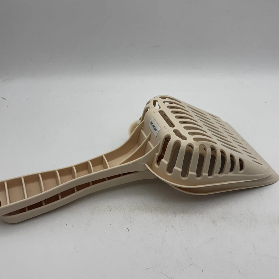 Новый Petmate лоток совок Jumbo прочный пластиковый Cat отходов ситтер бежевый набор из 2 - Изображение 4 из 4