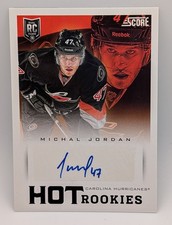 2013-14 Panini Score Hot Rookie Signatures Michal Jordan Auto #600 Carolina