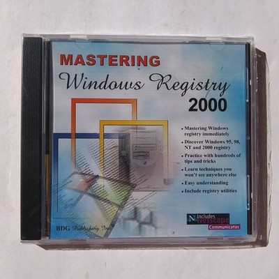 Mastering Windows Registry 2000 CD-ROM BDG Publishing Win95/98/NT/2000 Guide