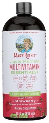8/26 Mary Ruth's Strawberry Morning Liquid Multivitamin Essentials, 30 FZ