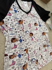 Disney Doc McStuffins Scrub Top Women XL Tooniforms Cherokee Hugs and Fixes NWT