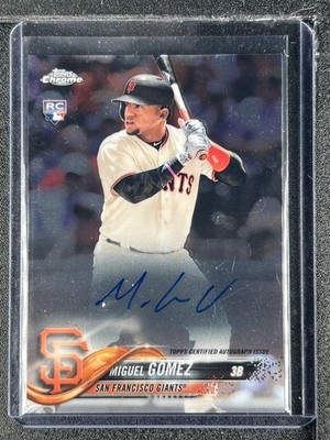 Gomez, Miguel - 2018 Topps Chrome - Rookie - Autograph