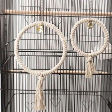 Circle Ring Stand Play Toy Parrot Toy Boredom Breaker Training Stand Parrot