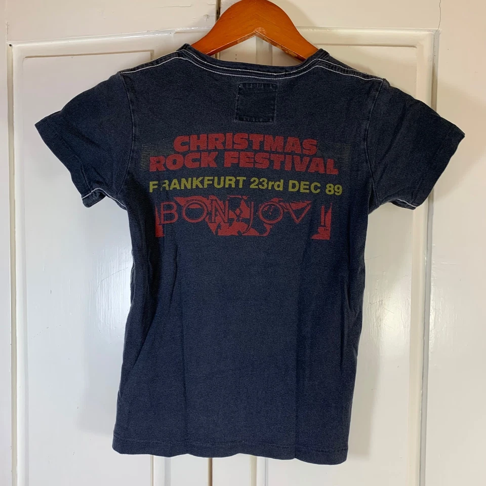 Camiseta Trunk Ltd Bon Jovi Christmas Rock Festival 2007 para mujer edición limitada Foto 3 de 4