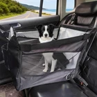 Dog Car Seat Travel Carrier with Safety Belt | Foldable Pet Booster Seat