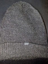 REI Co-op Lightweight Logo Beanie Charcoal Gray Wool Blend Winter Cap Adult OS