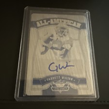 2022 Leaf Valiant GARRETT WILSON All-American Black Printing Plate Auto 1/1 NYJ