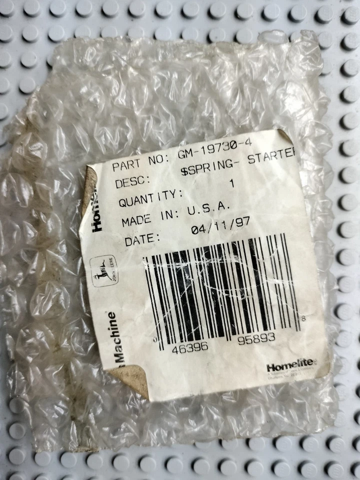 OEM GENUINE NEW OLD STOCK GREEN MACHINE GM197304 REWIND STARTER SPRING - Image 2 of 3