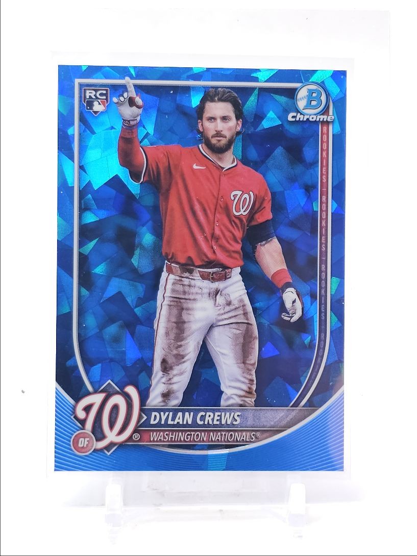 DYLAN CREWS 2025 BOWMAN CHROME ROOKIE SAPPHIRE REFRACTOR #3 RC Q3249