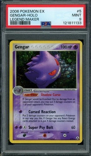 Gengar 5/92 Legend Maker Holo PSA 9 MINT MT CLEAN!