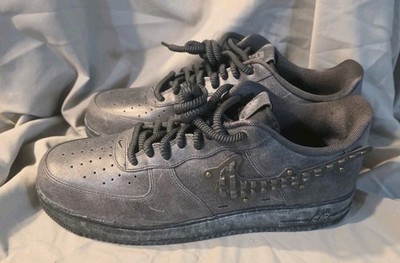 Nike Air Force 1 '07 LV8 Shoes Metalwork Ash Black IH4965-254 Men Size 16 NWOB
