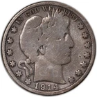 1914-P Barber Half Dollar 50C VG+ Very Good Philadelphia Silver Coin