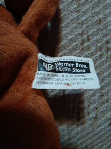VTG 1998 Warner Bros Studio Store SCOOBY DOO Pizza Hat Bean Bag Plush Beanie 10” - Picture 4 of 4