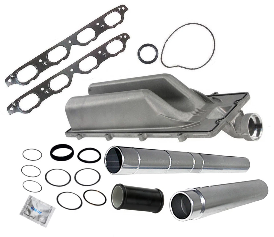 Tubo de alimentación plegable de transferencia de agua de refrigerante (acero inoxidable) + kit para BMW V8 Foto 2 de 2