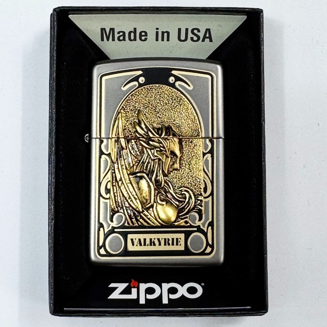 Zippo Lighter Valkyrie Gd Korea Design 📌Genuine Windproof