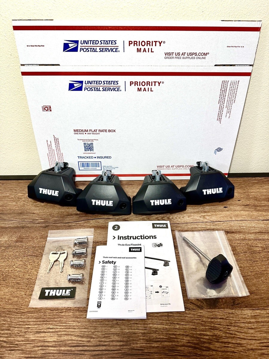 Thule Evo Fixpoint Foot Pack 710701 (New/Repackaged) + Free Thule