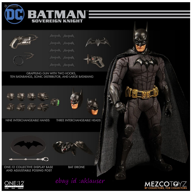 Mezco Toyz 1/12 DC Comics Batman Sovereign Knight Action Figure
