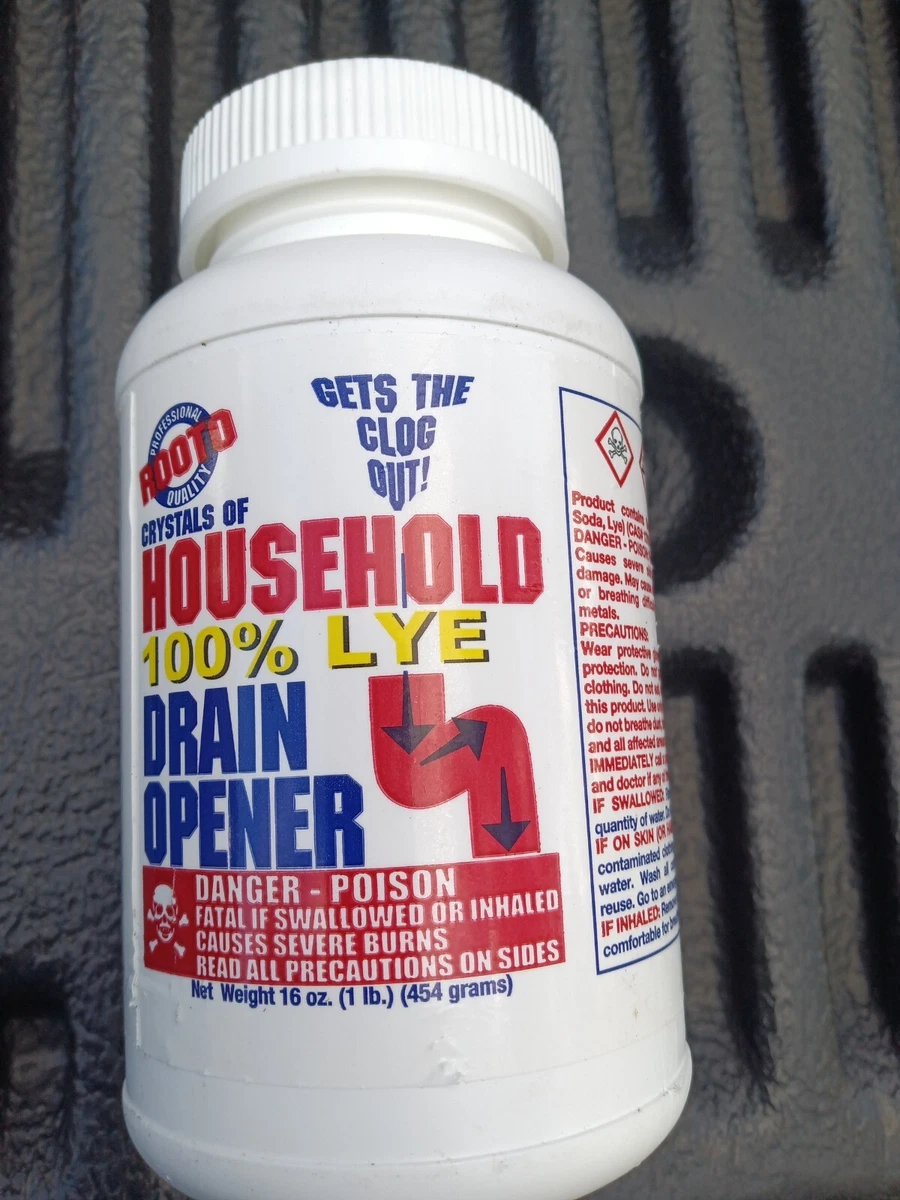 CASE 12 Rooto 1030 Household 100% LYE DRAIN Opener - 1 LB 16 OZ NEW | eBay