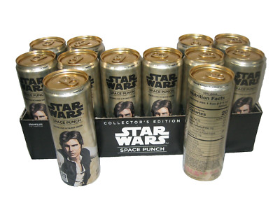 RARE UNOPENED #12 HAN SOLO STAR WARS FULL 12OZ SPACE PUNCH CAN