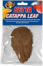 Zoo Med Betta Fish Catappa leaf Black water environment for bettas Hideaway NEW