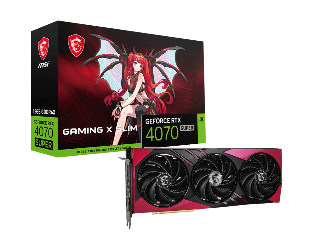 MSI GeForce RTX 4070 SUPER 4070S 12G GPU GAMING X SLIM MLG
