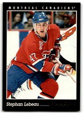 1993-94 Pinnacle #136 Stephan Lebeau NM Near Mint Canadiens ID:43415