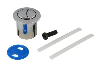 Roca D1D Dual Flush Push Button & Plain Push Rods Short Body AH0002100R Chrome