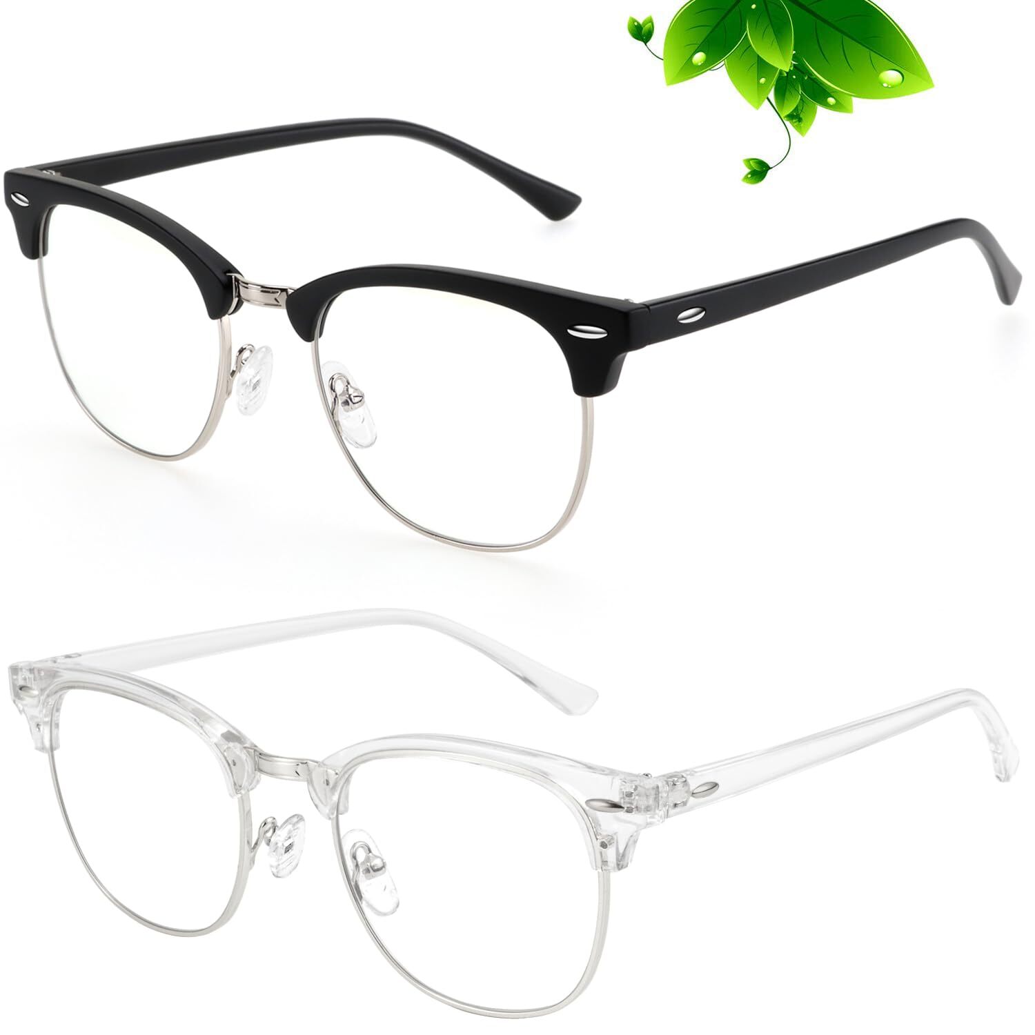 Blue Light Blocking Glasses for Men Anti Eyestrain Lightweight Gaming Computer Glasses-image