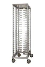 Prairie View Industries Mobile Aluminum 40 Pan Pizza Double Rack 18in Pans
