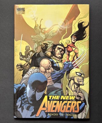 New Avengers Volume 6 Marvel Comics Hardcover Premiere Edition Bendis   Yu
