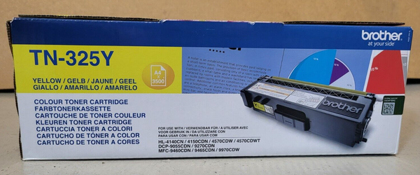 Toner Brother TN-325Y Gelb Neu Ovp A-Ware Original HL-4140CN HL-4150CDN Rg Mwst.-image