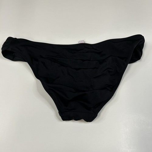 Y2K Victorias Secret Size Small Knockout Cheeky Bikini Bottoms Solid Black #1043 - Picture 4 of 6