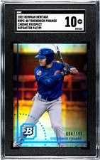 Yohendrick Pinango - 2022 Bowman Heritage #BHPC-40 - Refractor 94/199 SGC 10