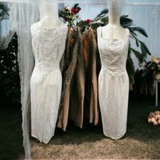 Venezia, Woman, Wedding dress,Ivory,Size S,Long,Sleeveless,Embroidered bead.!