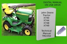 John Deere X740 X744 X748 X749 Select Series Tractor Technical Manual See Desc.