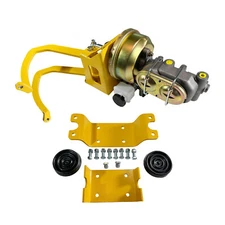 Universal Power Brake Booster Clutch Pedal Master Cylinder Assembly Street Rod