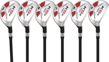Mens Majek Golf All Hybrid Partial Set 5-PW Senior "A" Flex Rescue Utility Clubs