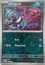 130/198 CROAGUNK REVERSE HOLO SCARLET & VIOLET POKEMON CARD