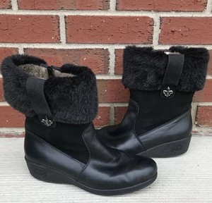 rieker fur lined ankle boots