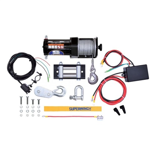 Cuerda de acero Superwinch 2000 LBS 12 VDC 5/32 pulgadas x 49 ft cabrestante LT2000 - Imagen 4 de 10